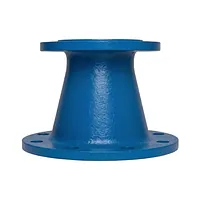Blue Blucast FFR ductile iron flanged reducer PN16 with epoxy coating