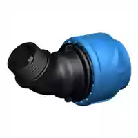 iJoint 45° polypropylene elbow with a male threaded off-take, 16 Bar.