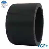 Dark grey ABS reducing bush pipe fitting, 10 Bar.