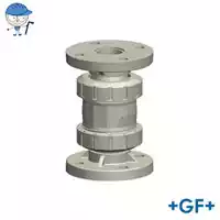Georg Fischer Type 561 check valve in PP-H with fixed flanges, 10 Bar.