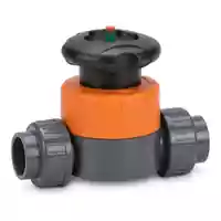 Diaphragm valve type 514 PVC-U With solvent cement sockets metric