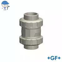 Type 562 PP-H check valve with 10 Bar pressure rating.