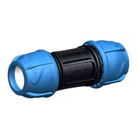 iJoint polypropylene repairing coupling without a pipe stop, 16 Bar.