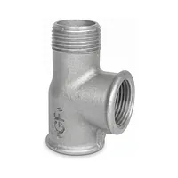 Equal tee galvanised malleable cast iron