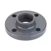 Grey PVC-U threaded fixed flange with Rp threads, 16 Bar.