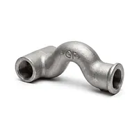 Malleable iron tee with crossover branch