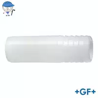 Standard PVDF hose adapter with a 16 Bar pressure rating.
