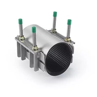 Stainless steel double pipe repair clamp, 300mm.