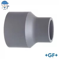 Grey ABS long reducing bush pipe fitting, 10 Bar.