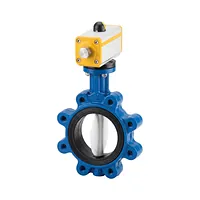 Pneumatic Lug Butterfly Valve Georg Fischer Type 038 FC PN10