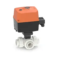Robinet cu bilă cu 3 căi tip 543 Pro 24V PVDF