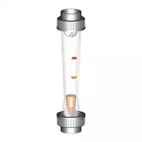 PVC-U variable area flow meter type 335 with magnet, 16 Bar.