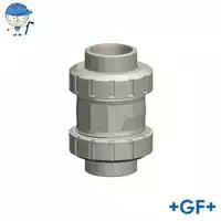 Type 561 PP-H check valve with a 10 Bar pressure rating.
