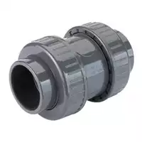 16 Bar PVC-U foot valve with solvent cement sockets.