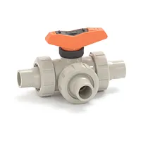 Robinet cu bilă 3 căi PP-H GF 543 Pro port T