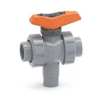3-Way ball valve type 543 Pro ABS Vertical