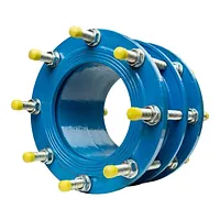 Blue Fonta dismantling joint, PN10, rated for 10 bar.