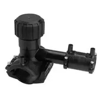 PE100 polyethylene monobloc tapping saddle kit with a 16 Bar pressure rating.
