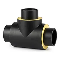 COOL-FIT PE Plus 90° T-fitting made of pre-insulated PEHD, rated for PN10.