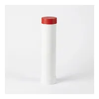 White non-filtered 300 PVC pipe with a red cap.