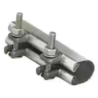 75mm stainless steel Snap Clamp with heavy-duty double bolts.