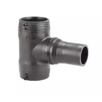 Tee reduced electrofusion PE100 polyethylene fitting, 16 Bar.