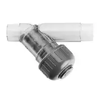 PVC-U line strainer type 305 with a 10 Bar pressure rating.